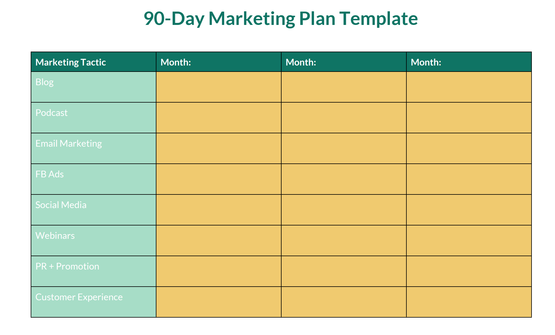 90Day Marketing Plan Download Maggie Patterson